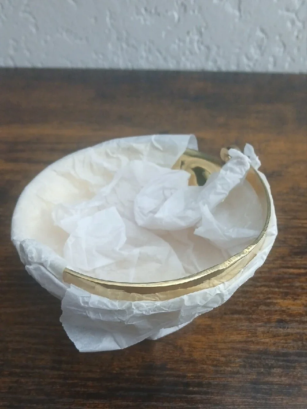 NIB Solid Brass Bowl with Handle